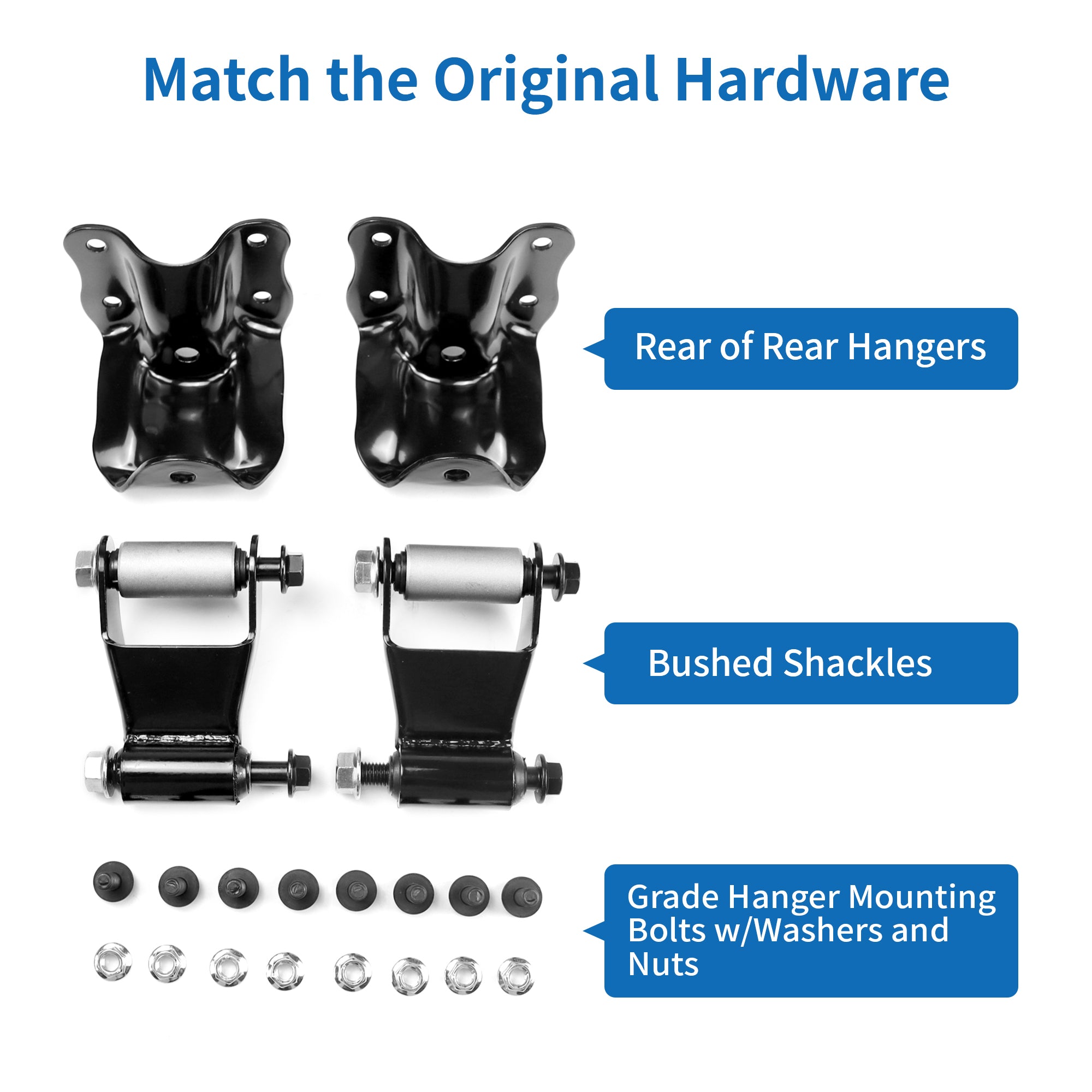 USTAR Rear Leaf Spring Hanger Bracket and Shackle Kit For Ford Ranger 722-001 722-010