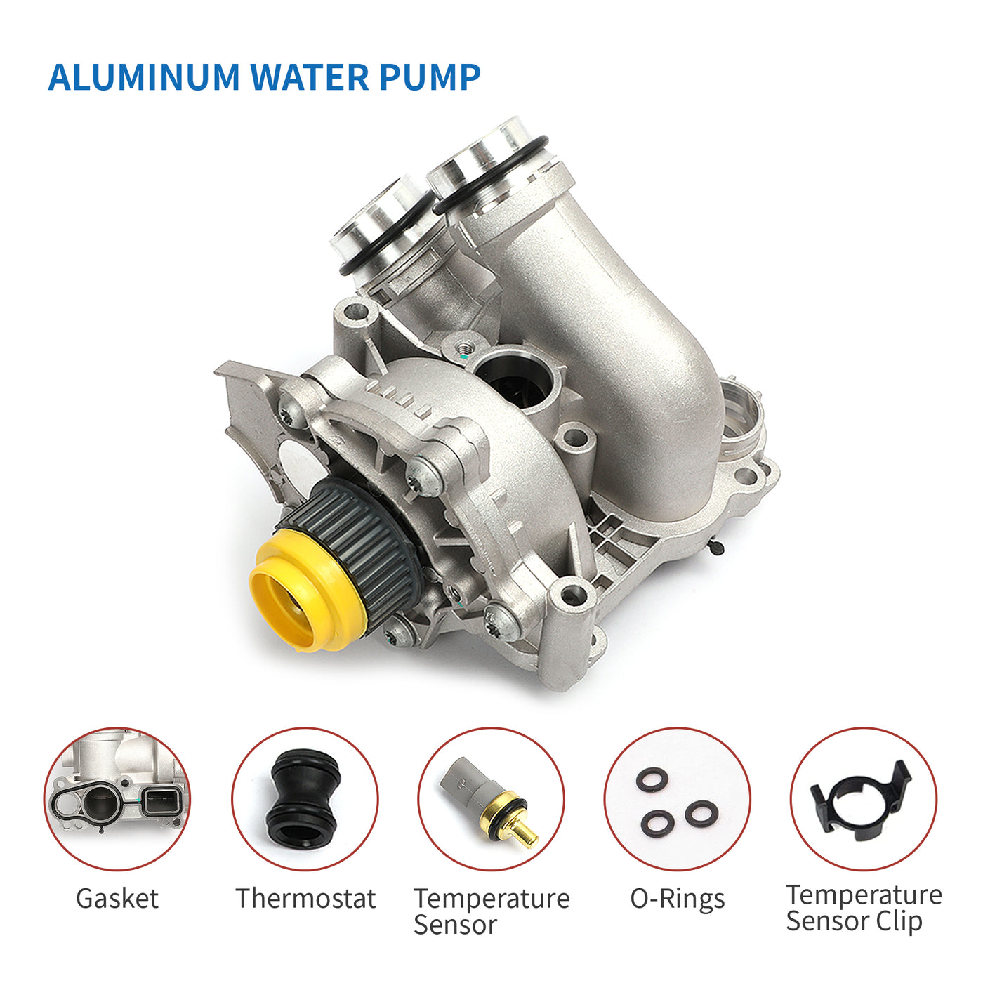 Water Pump 06H121026DD Fit For Volkswagen CC Eos GTI Jetta Tiguan Passat