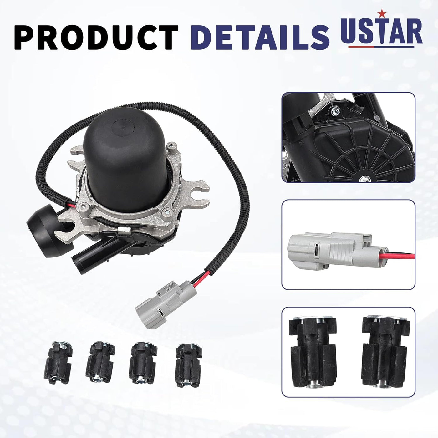 USTAR Secondary Air Injection Pump Fit for Toyota Sequoia Tundra Land Cruiser 4Runner Lexus LX570 V8 4.6L 4.7L 5.7L 17610-0S010 176100S010